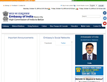 Tablet Screenshot of indembassy.org