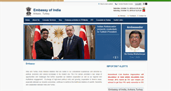 Desktop Screenshot of indembassy.org.tr